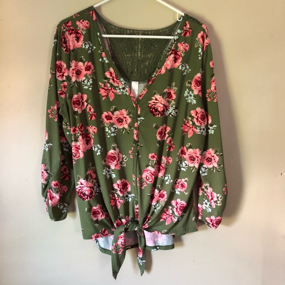 Floral Long Sleeve Top
